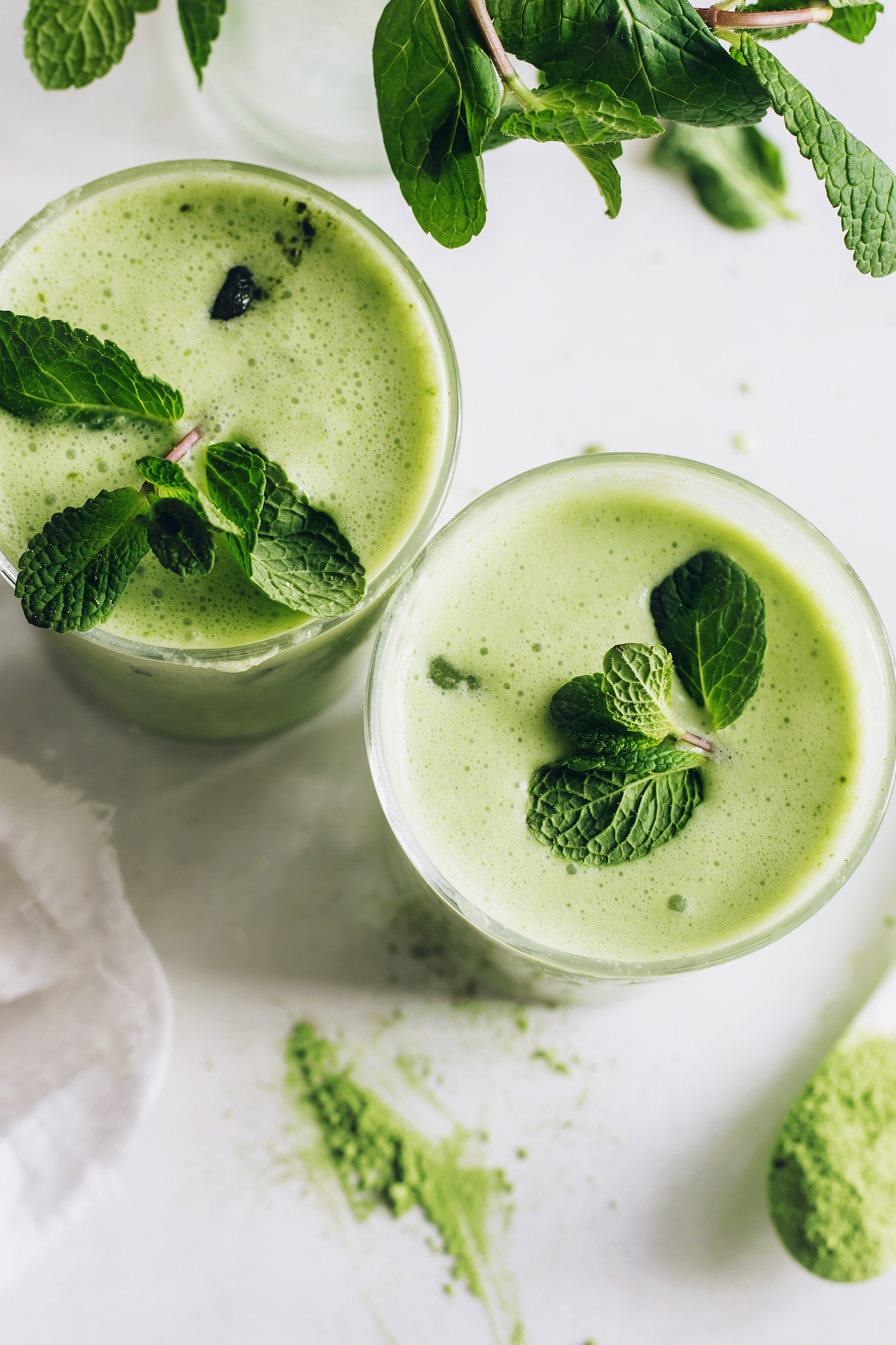 Have You Tried this Minty Iced Matcha Latte?